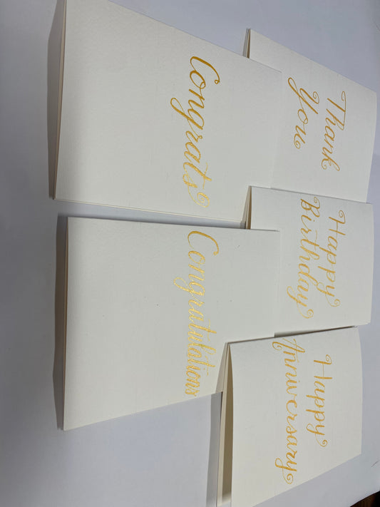 Simple Calligraphy Greeting Cards